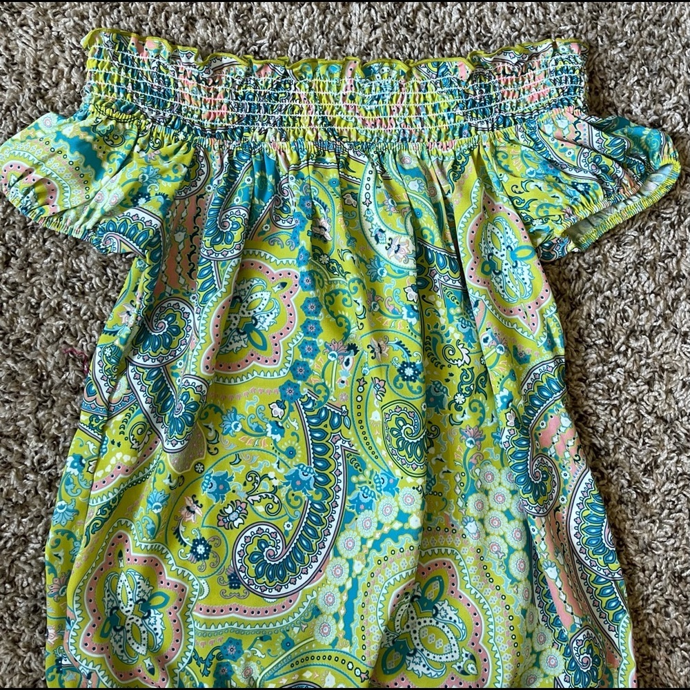 PAISLEY OFF SHOULDER TOP - Picture 3 of 5